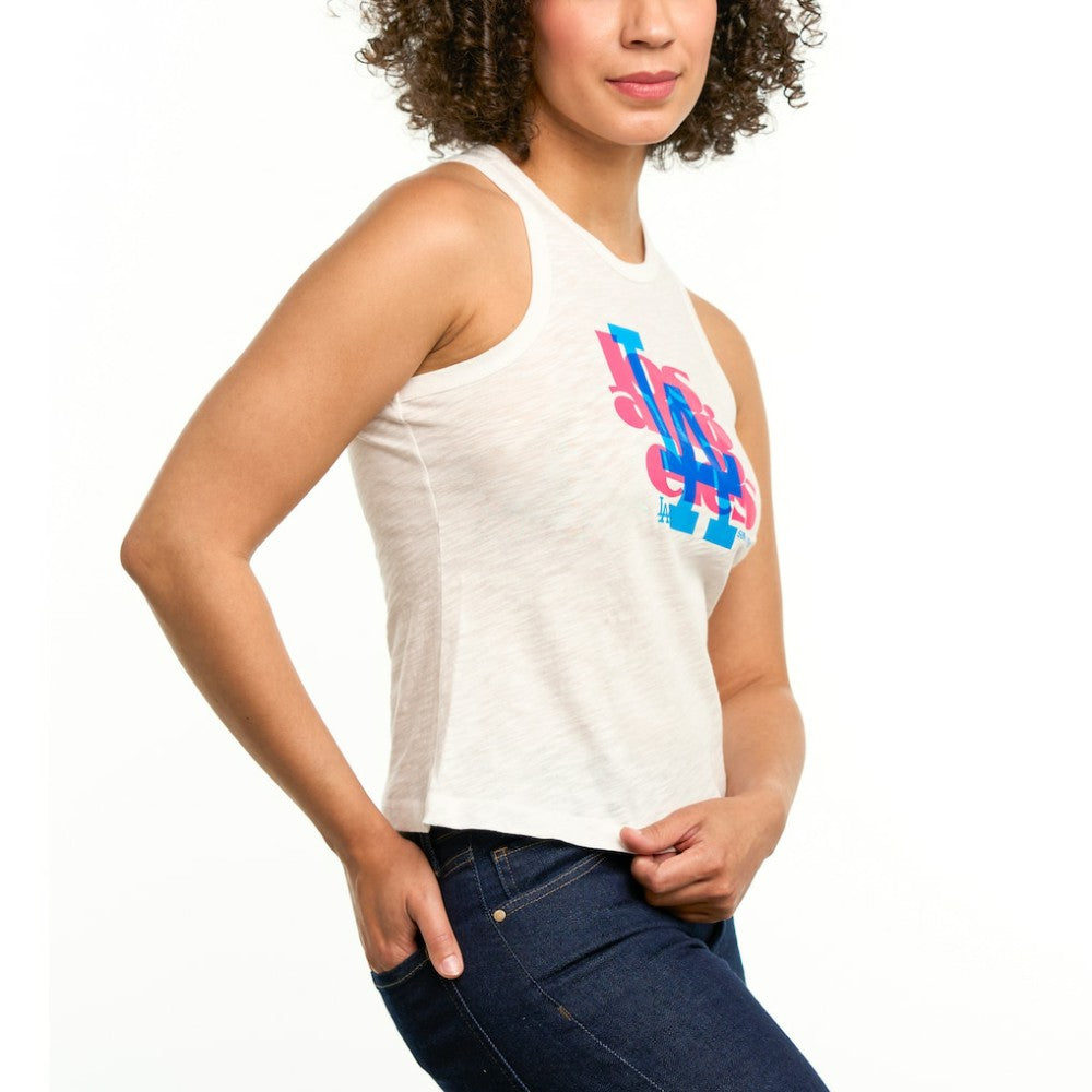Los Angeles Dodgers Lusso Women's Lourdes Tank Top - MLB