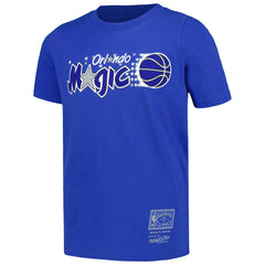 Orlando Magic Youth Hardwood Classics Retro Logo T-Shirt Blue - NBA