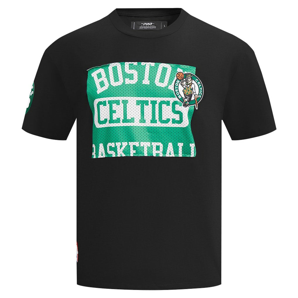Boston Celtics Pro Standard Made To Play Drop Shoulder T-Shirt Black - NBA