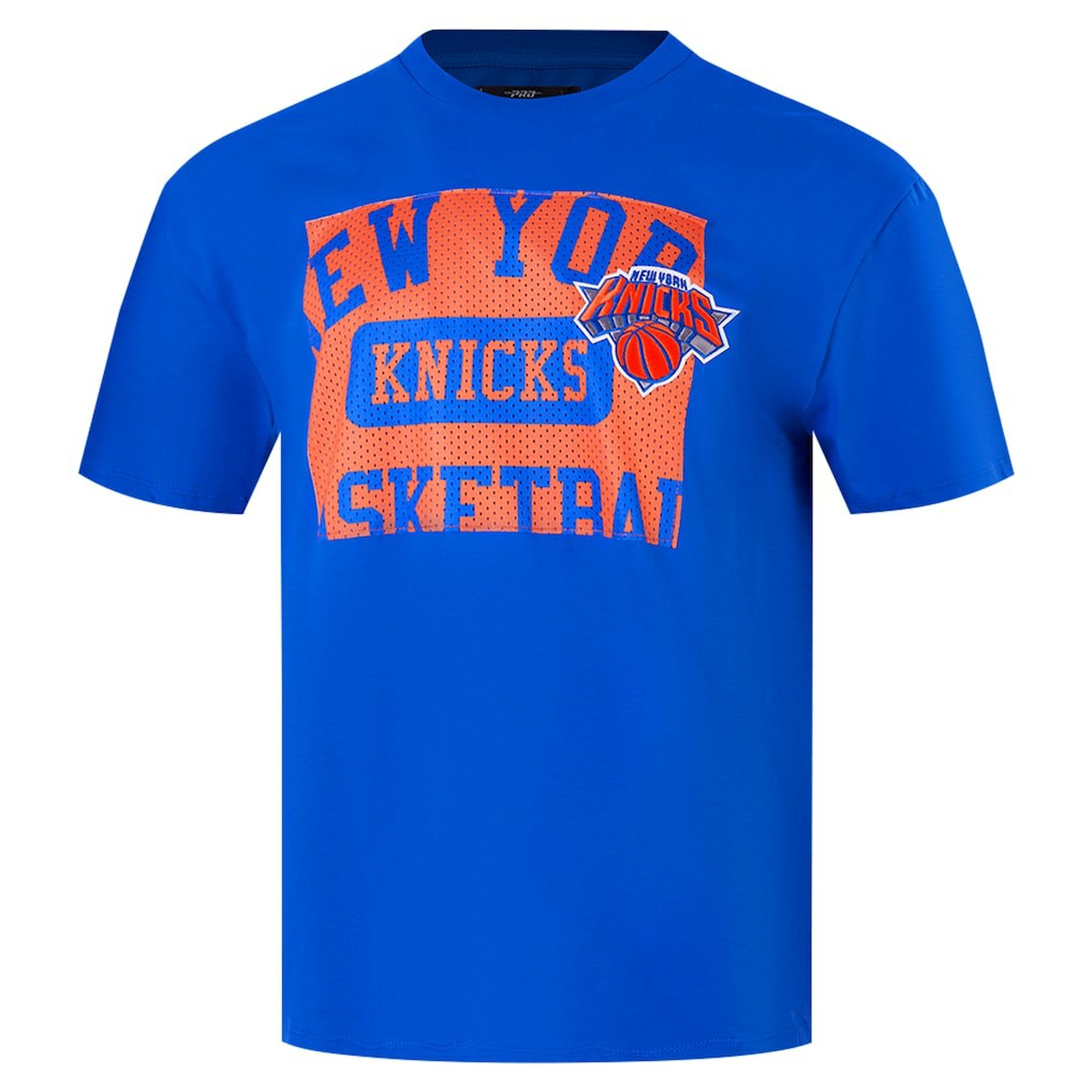 New York Knicks Pro Standard Made To Play Drop Shoulder T-Shirt Royal - NBA