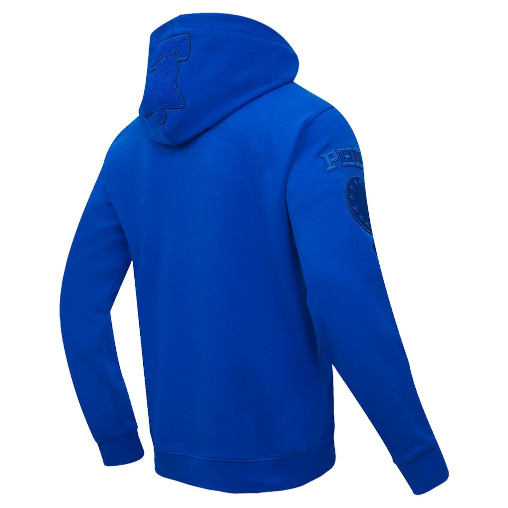 Philadelphia 76ers Pro Standard Triple Tonal DK Pullover Hoodie Jacket Royal - NBA