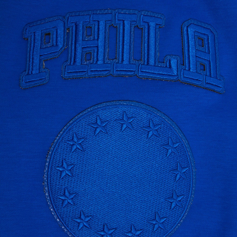 Philadelphia 76ers Pro Standard Triple Tonal DK Pullover Hoodie Jacket Royal - NBA