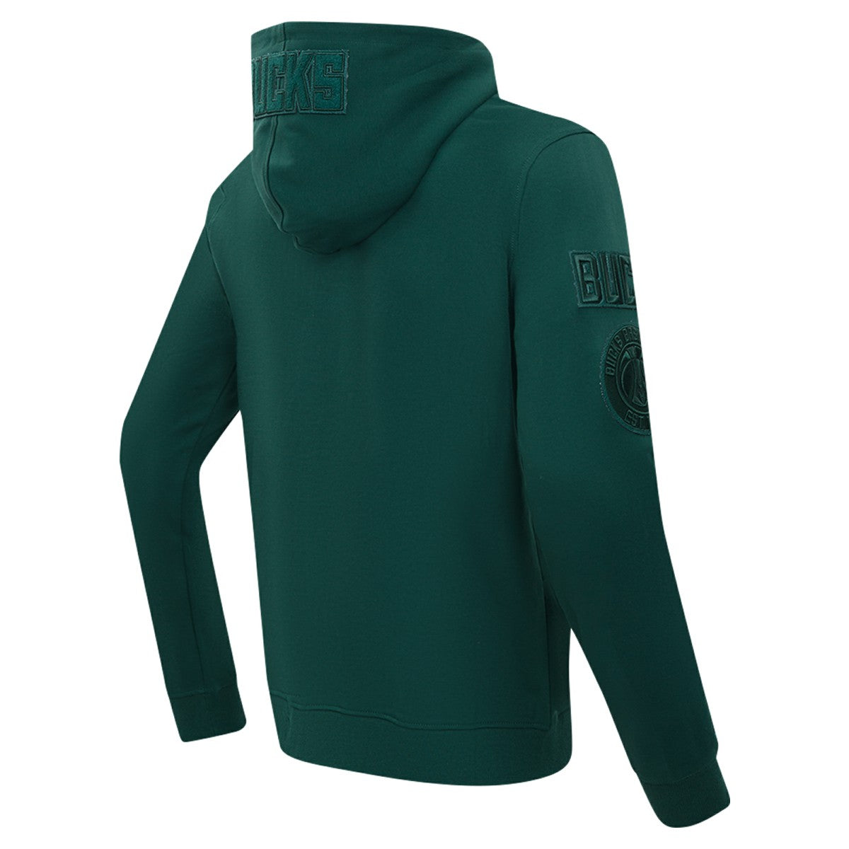 Milwaukee Bucks Pro Standard Triple Tonal DK Full-Zip Hoodie Jacket Hunter Green - NBA