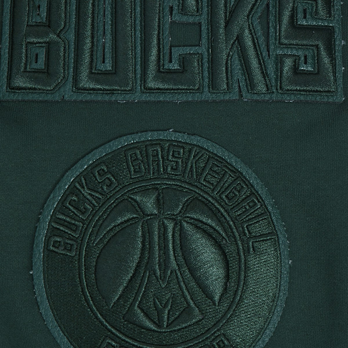 Milwaukee Bucks Pro Standard Triple Tonal DK Full-Zip Hoodie Jacket Hunter Green - NBA