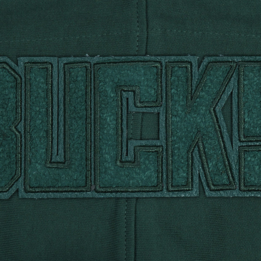 Milwaukee Bucks Pro Standard Triple Tonal DK Full-Zip Hoodie Jacket Hunter Green - NBA