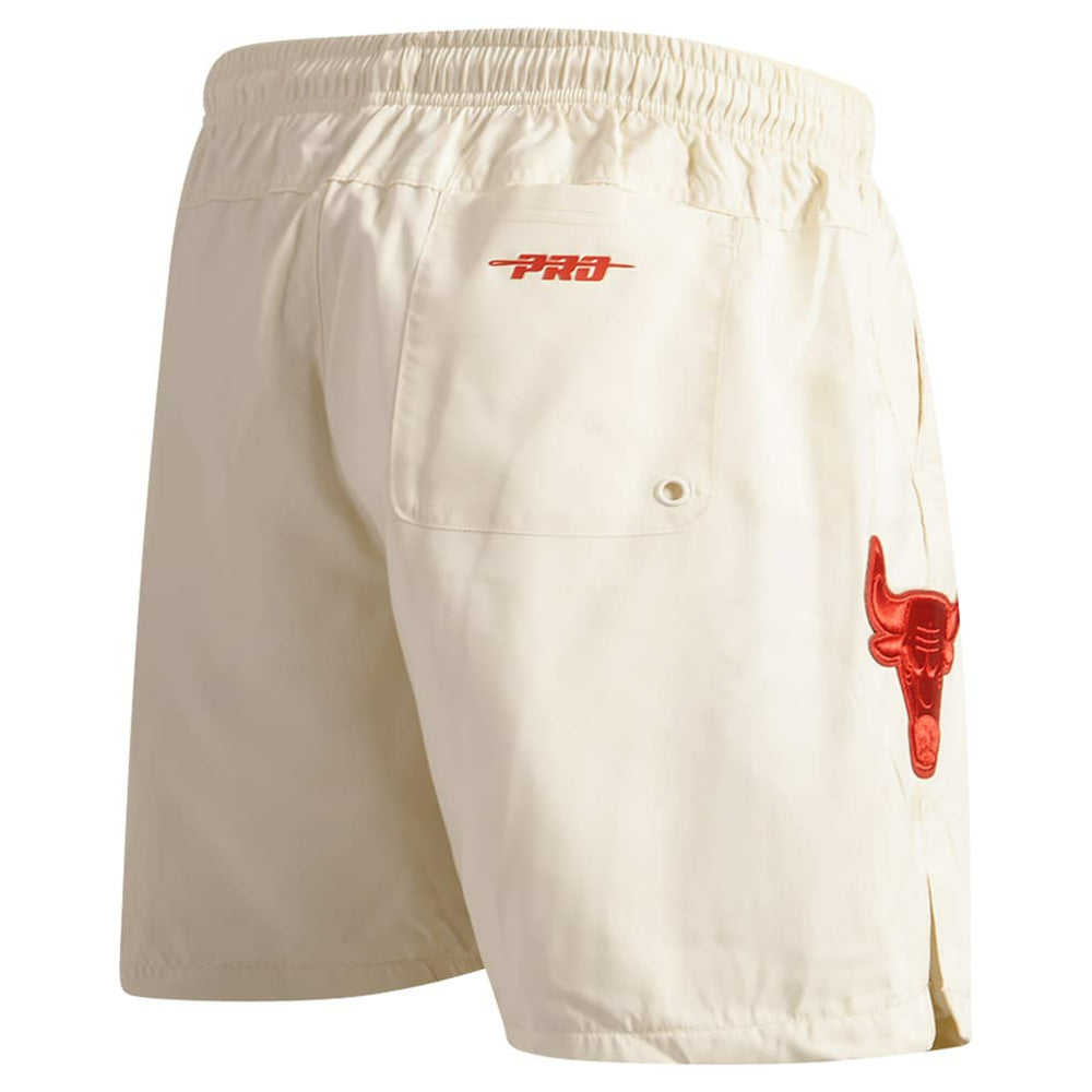 Chicago Bulls Pro Standard Triple Tonal Woven Shorts Cream - NBA