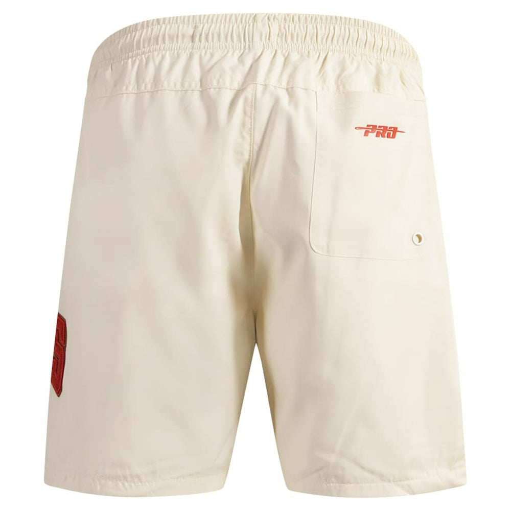 Chicago Bulls Pro Standard Triple Tonal Woven Shorts Cream - NBA