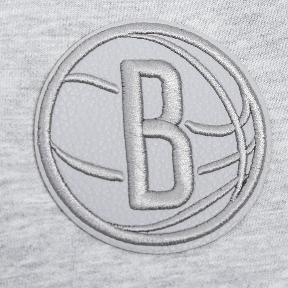 Brooklyn Nets Pro Standard Women's Triple Tonal Full-Zip Hoodie Heather Gray - NBA