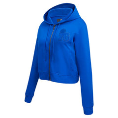 Philadelphia 76ers Pro Standard Women's Triple Tonal Full-Zip Hoodie Royal - NBA