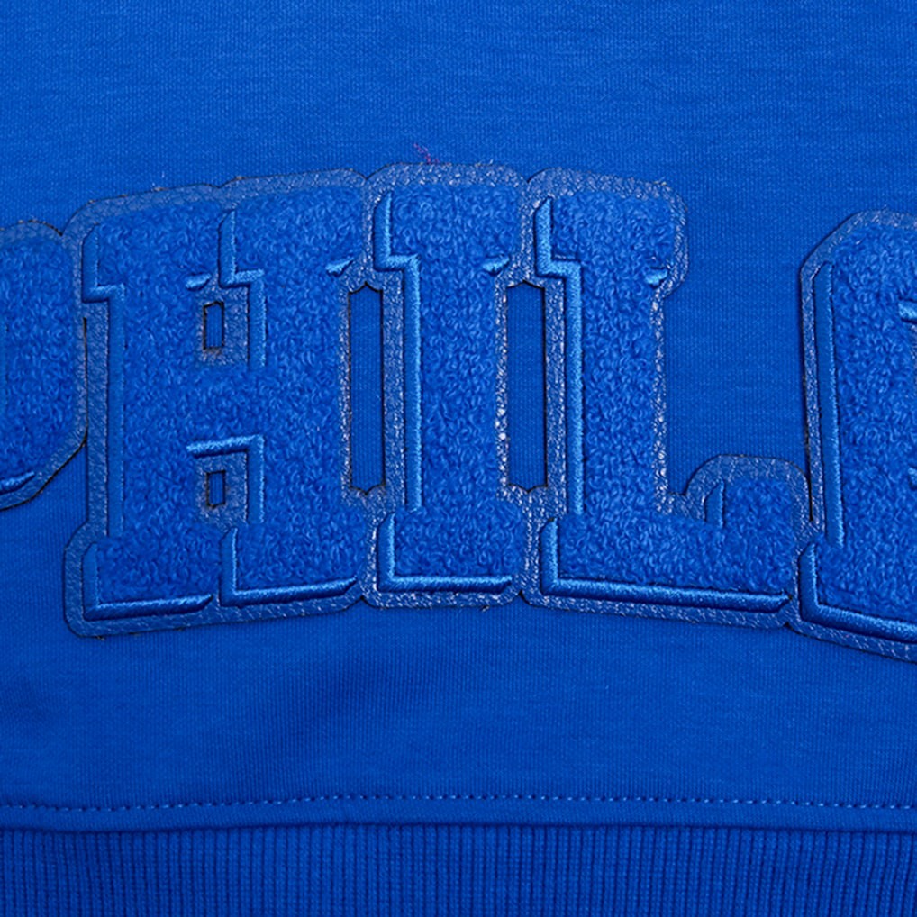 Philadelphia 76ers Pro Standard Women's Triple Tonal Full-Zip Hoodie Royal - NBA