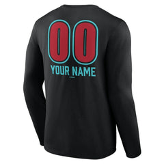 Arizona Diamondbacks Personalized Name & Number Fastball Long Sleeve T-Shirt - MLB