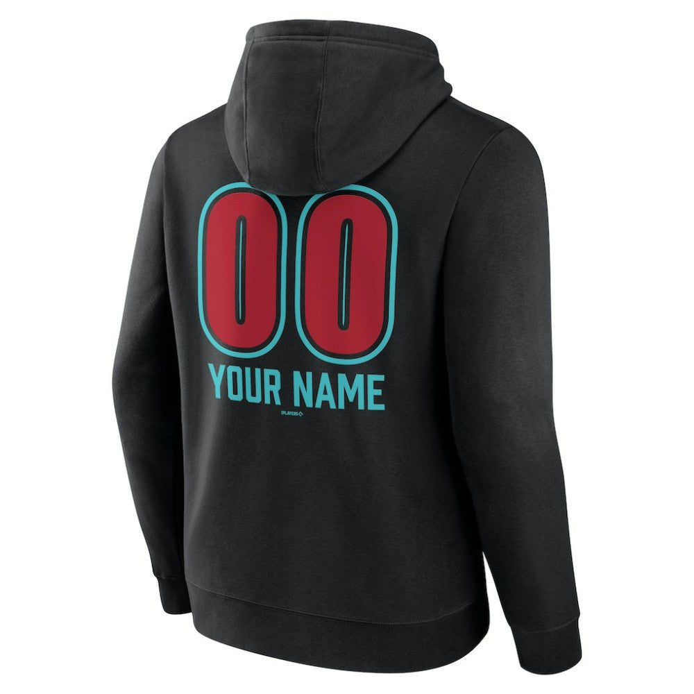 Arizona Diamondbacks Personalized Name & Number Fastball Pullover Hoodie - MLB