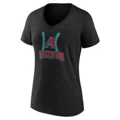 Arizona Diamondbacks Women's Personalized Name & Number Fastball V-Neck T-Shirt - MLB