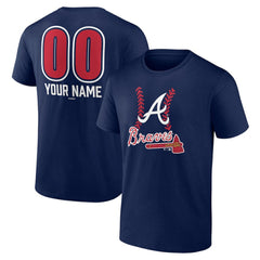 Atlanta Braves Personalized Name & Number Fastball T-Shirt - MLB