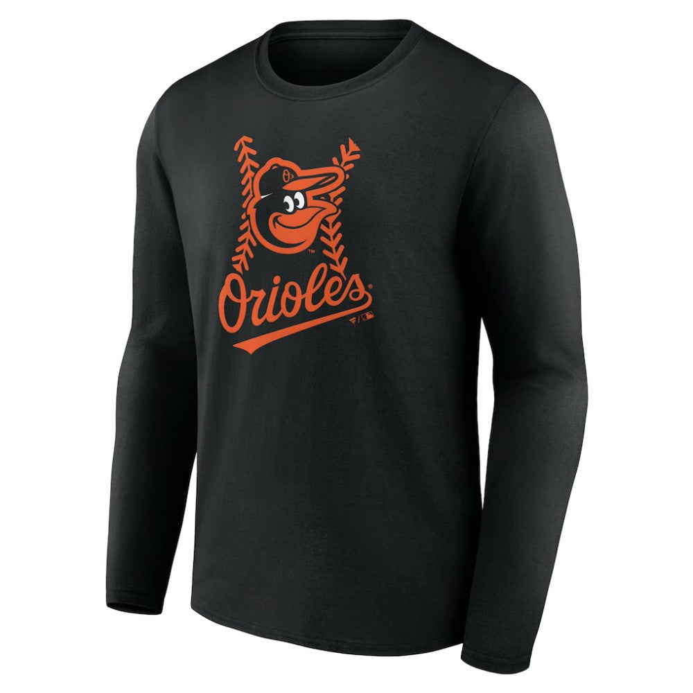 Baltimore Orioles Personalized Name & Number Fastball Long Sleeve T-Shirt - MLB