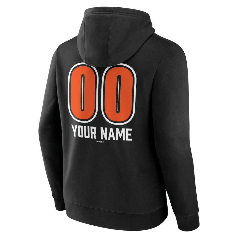 Baltimore Orioles Personalized Name & Number Fastball Pullover Hoodie - MLB