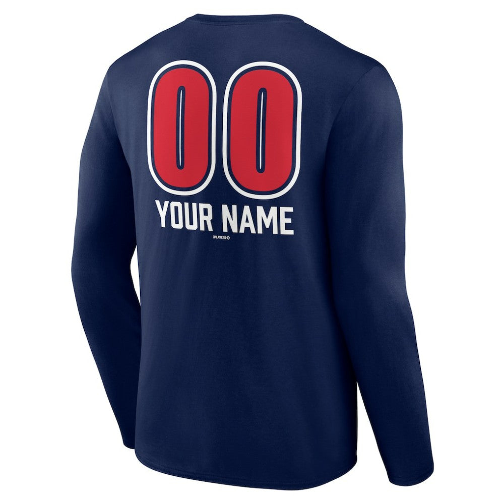 Boston Red Sox Personalized Name & Number Fastball Long Sleeve T-Shirt - MLB