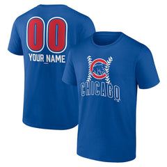 Chicago Cubs Personalized Name & Number Fastball T-Shirt - MLB