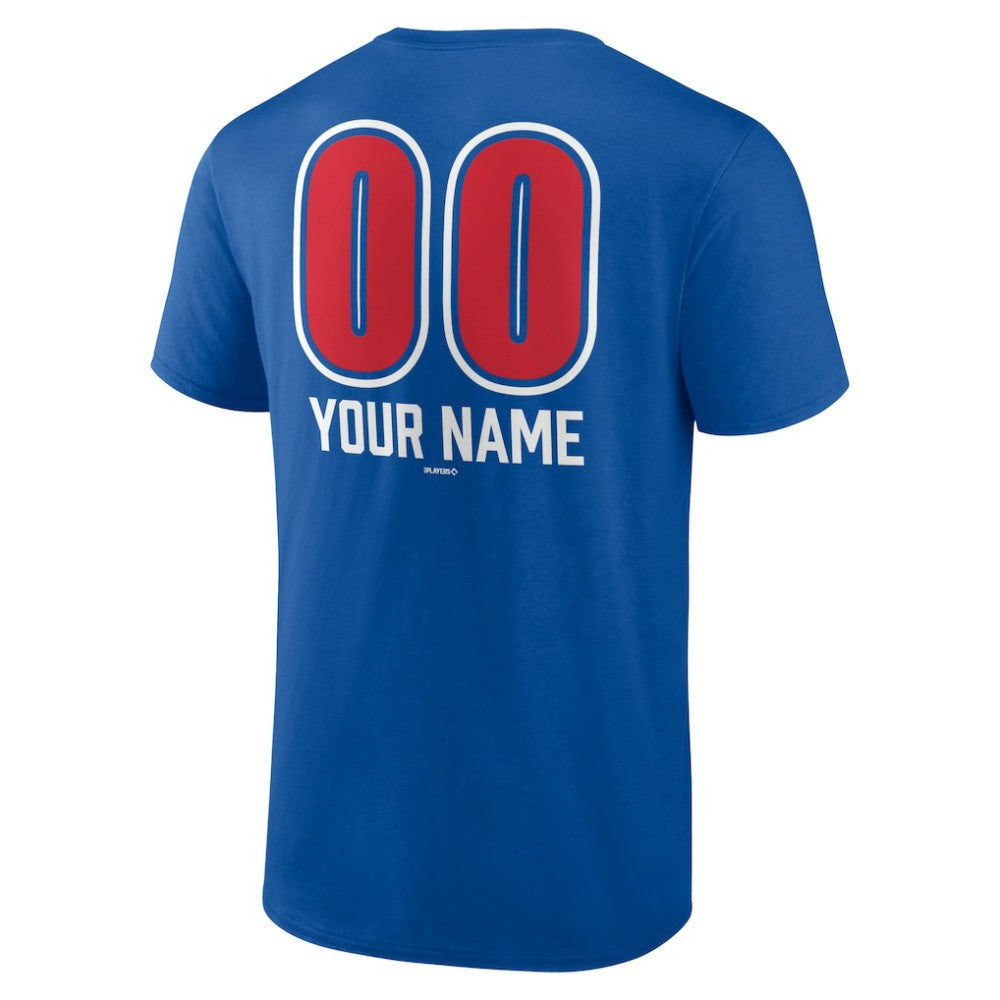 Chicago Cubs Personalized Name & Number Fastball T-Shirt - MLB