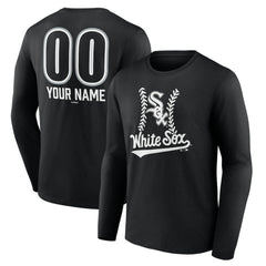 Chicago White Sox Personalized Name & Number Fastball Long Sleeve T-Shirt - MLB