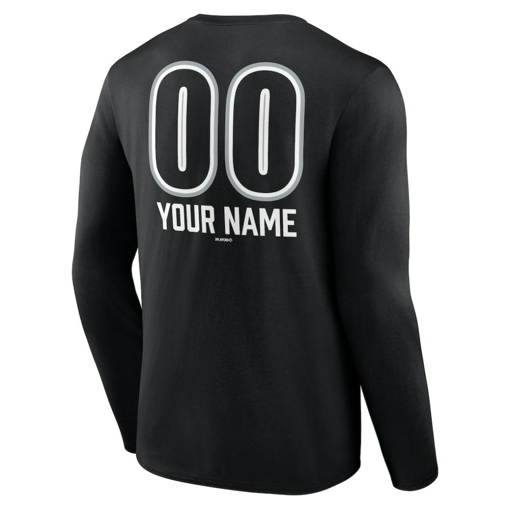 Chicago White Sox Personalized Name & Number Fastball Long Sleeve T-Shirt - MLB