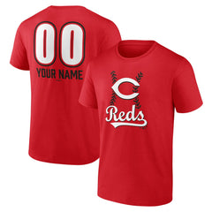 Cincinnati Reds Personalized Name & Number Fastball T-Shirt - MLB