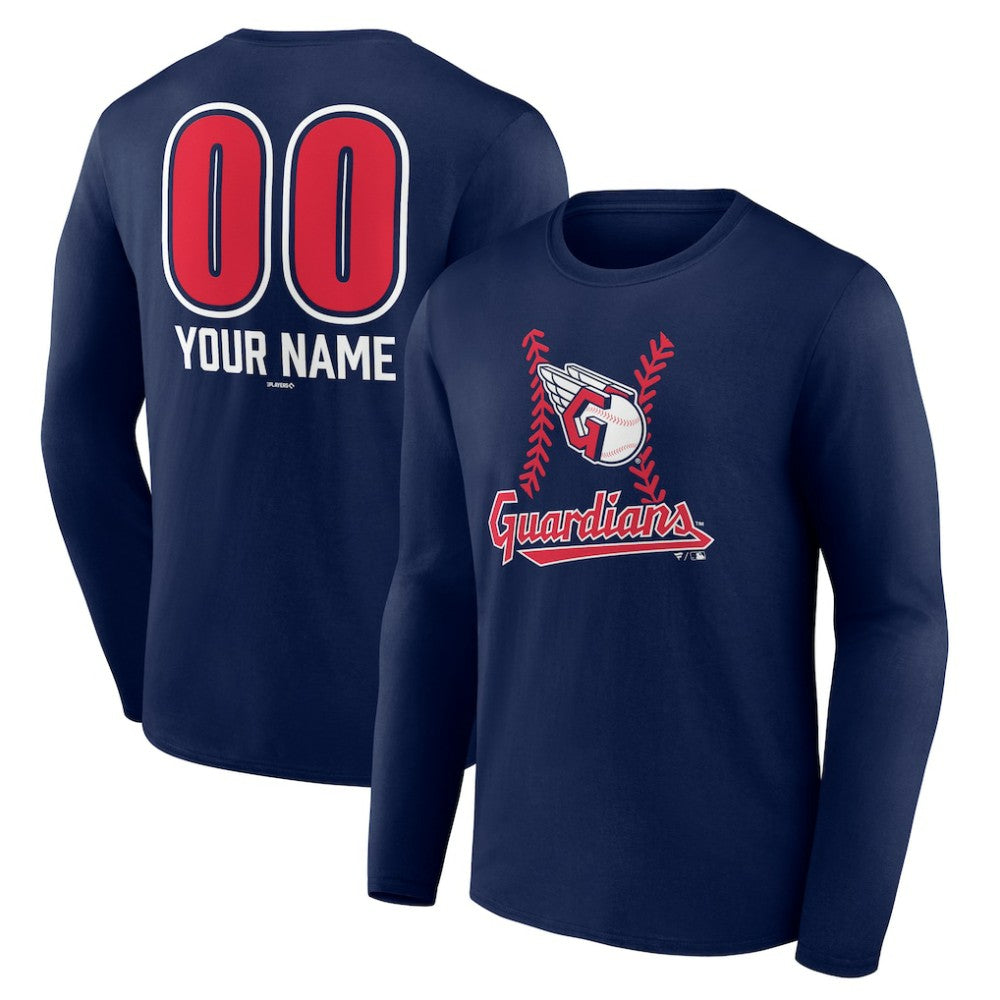 Cleveland Guardians Personalized Name & Number Fastball Long Sleeve T-Shirt - MLB