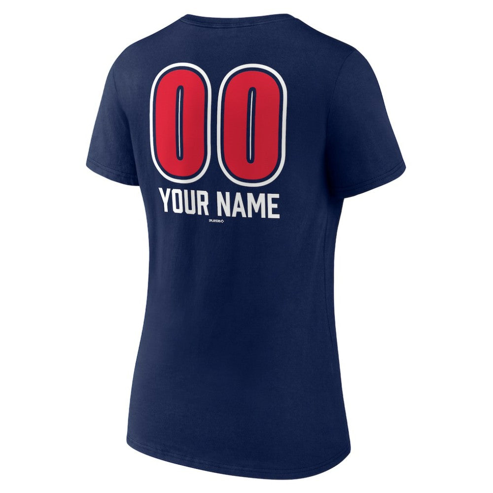 Cleveland Guardians Women's Personalized Name & Number Fastball V-Neck T-Shirt - MLB