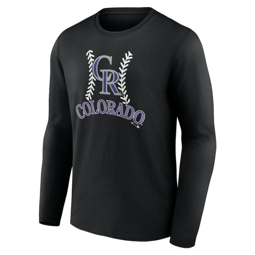 Colorado Rockies Personalized Name & Number Fastball Long Sleeve T-Shirt - MLB