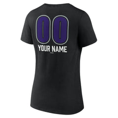 Colorado Rockies Women's Personalized Name & Number Fastball V-Neck T-Shirt - MLB