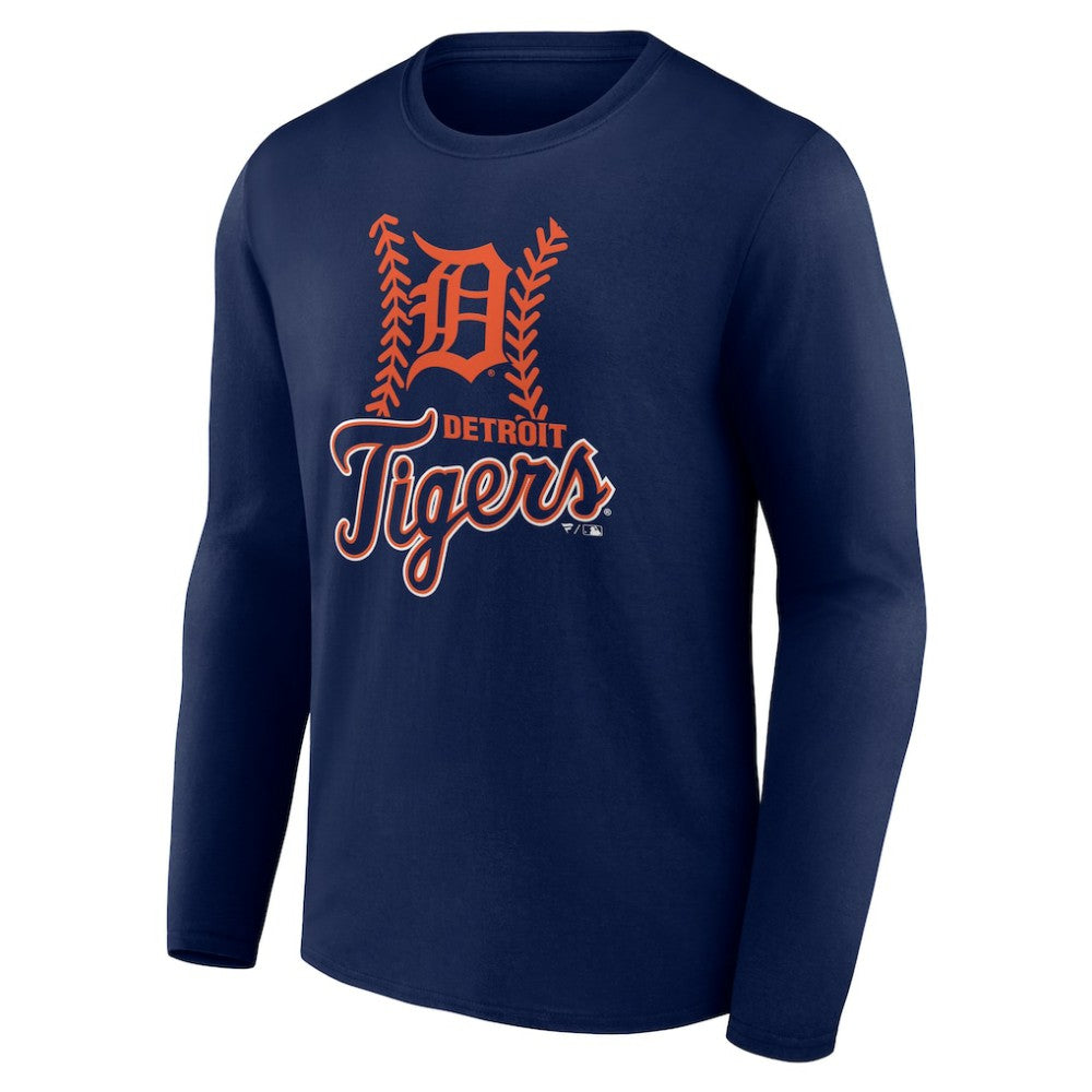 Detroit Tigers Personalized Name & Number Fastball Long Sleeve T-Shirt - MLB