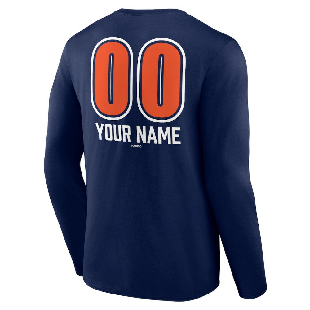 Detroit Tigers Personalized Name & Number Fastball Long Sleeve T-Shirt - MLB