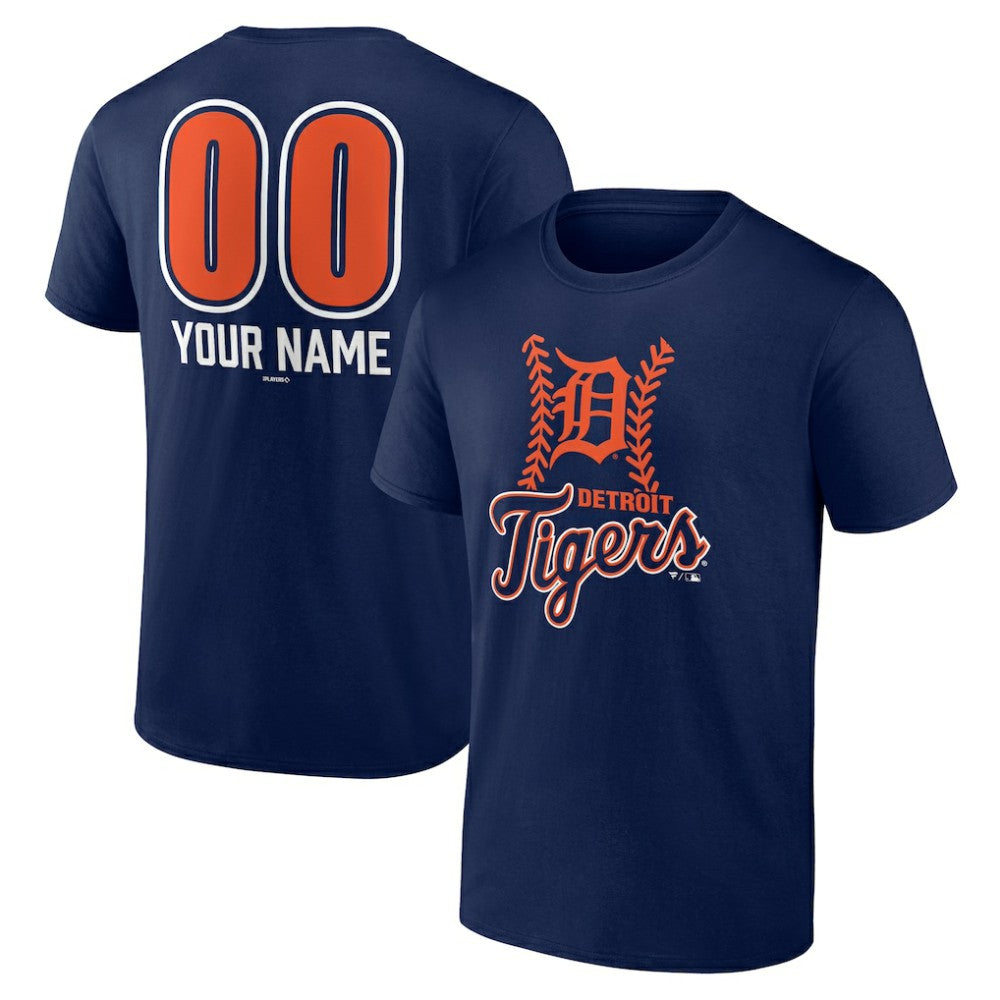 Detroit Tigers Personalized Name & Number Fastball T-Shirt - MLB