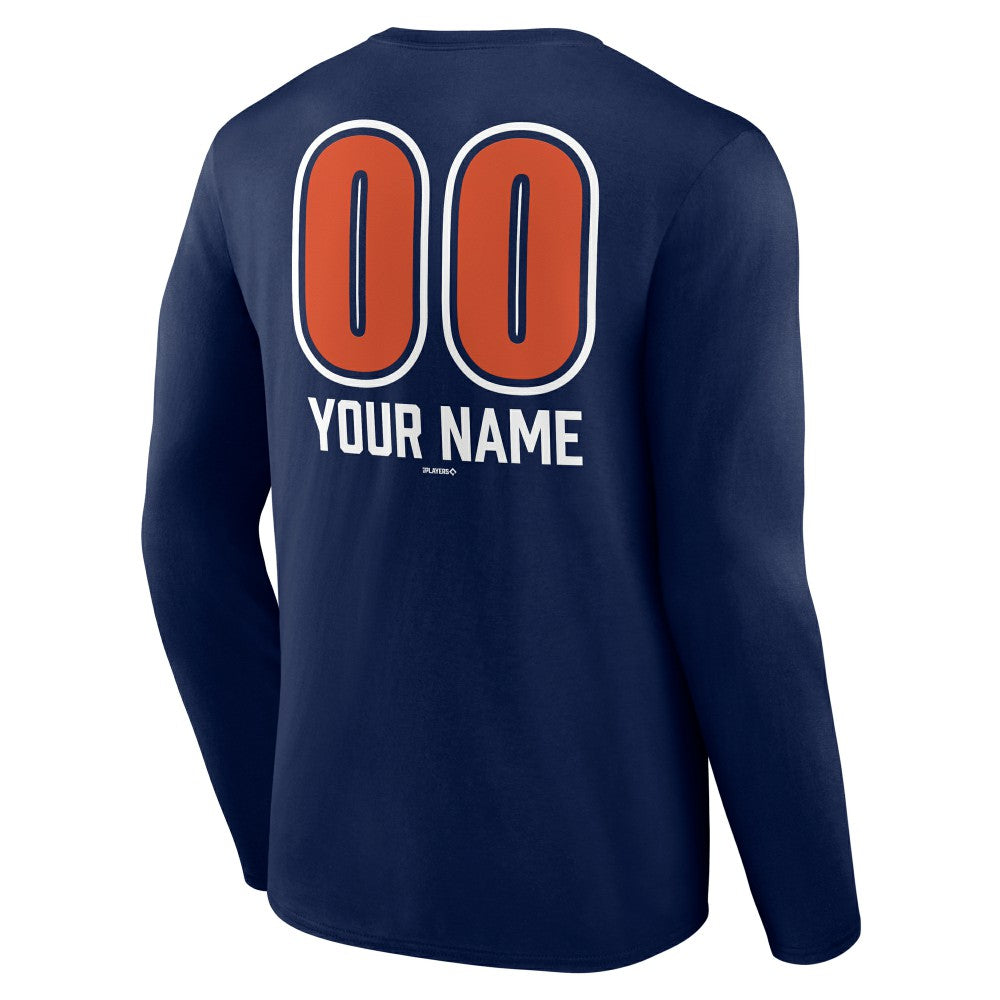 Houston Astros Personalized Name & Number Fastball Long Sleeve T-Shirt - MLB