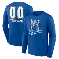 Kansas City Royals Personalized Name & Number Fastball Long Sleeve T-Shirt - MLB
