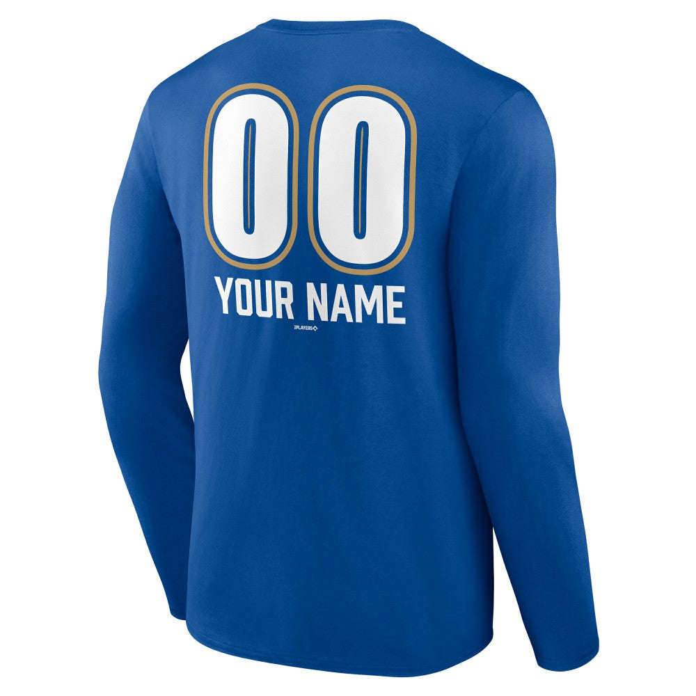 Kansas City Royals Personalized Name & Number Fastball Long Sleeve T-Shirt - MLB