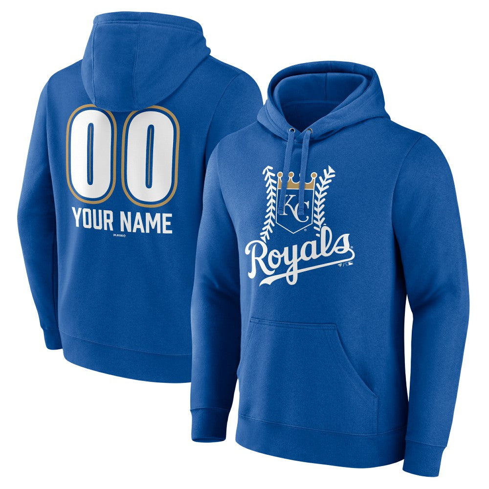 Kansas City Royals Personalized Name & Number Fastball Pullover Hoodie - MLB