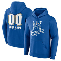 Kansas City Royals Personalized Name & Number Fastball Pullover Hoodie - MLB