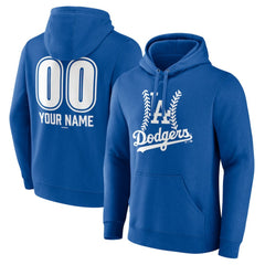 Los Angeles Dodgers Personalized Name & Number Fastball Pullover Hoodie - MLB