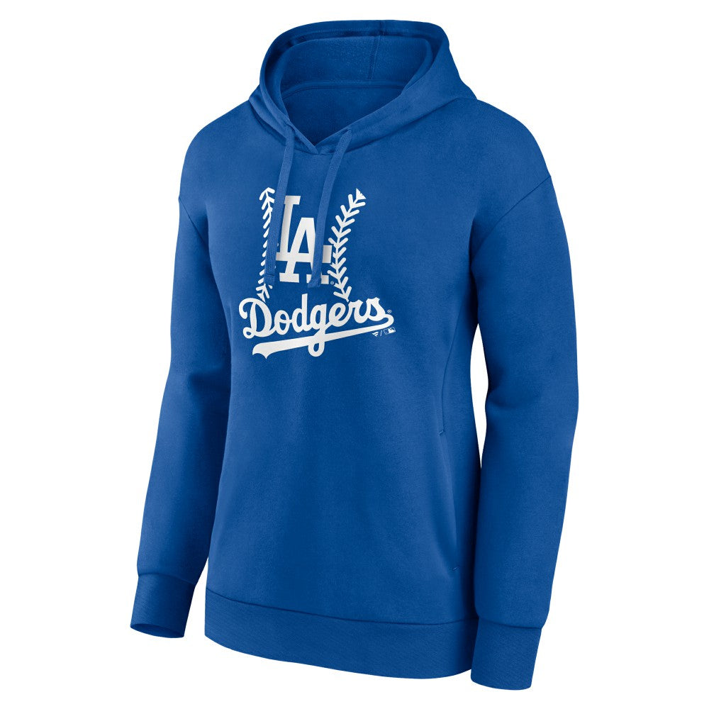 Los Angeles Dodgers Women's Personalized Name & Number Fastball Pullover Hoodie - MLB