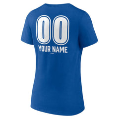Los Angeles Dodgers Women's Personalized Name & Number Fastball V-Neck T-Shirt - MLB