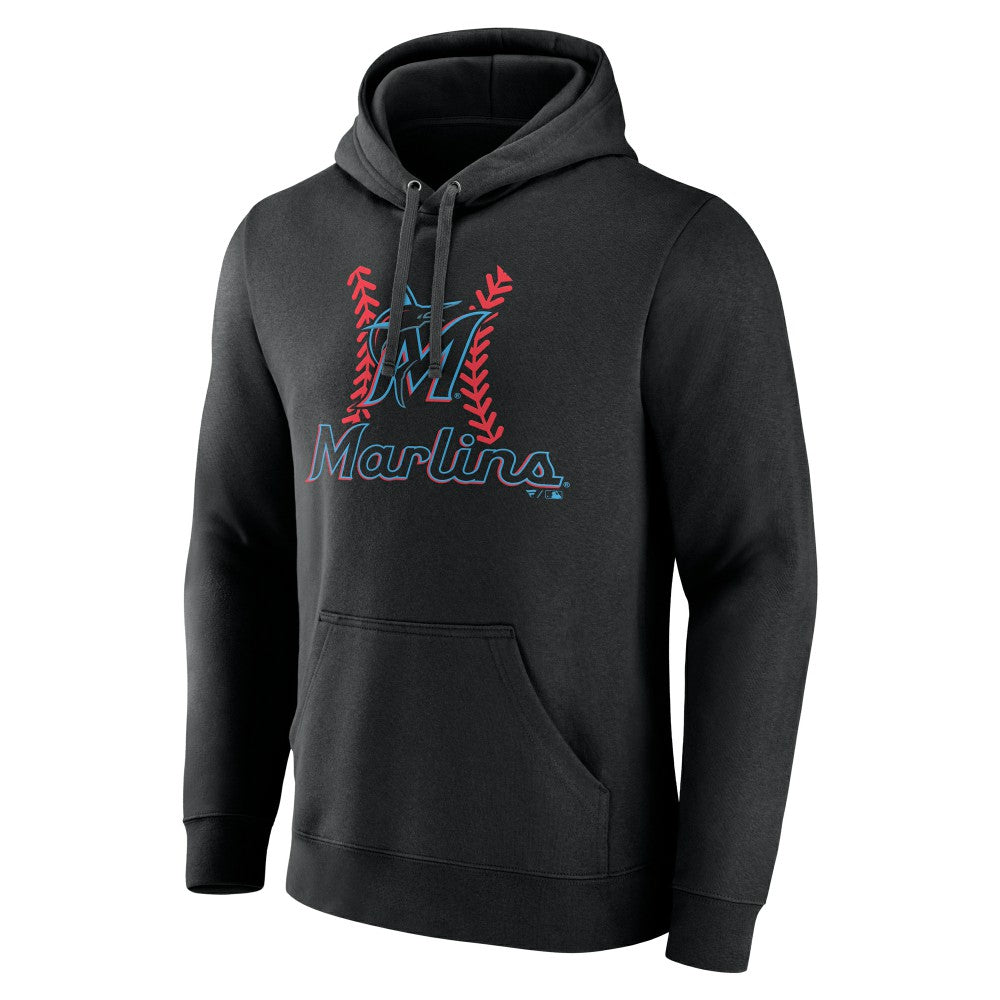 Miami Marlins Personalized Name & Number Fastball Pullover Hoodie - MLB