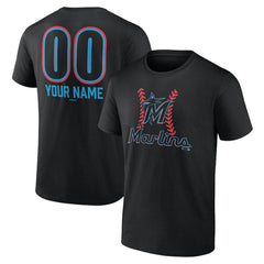 Miami Marlins Personalized Name & Number Fastball T-Shirt - MLB