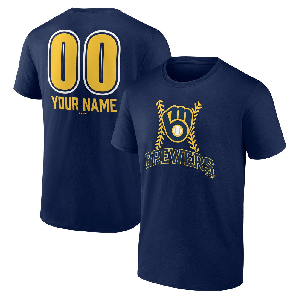 Milwaukee Brewers Personalized Name & Number Fastball T-Shirt - MLB