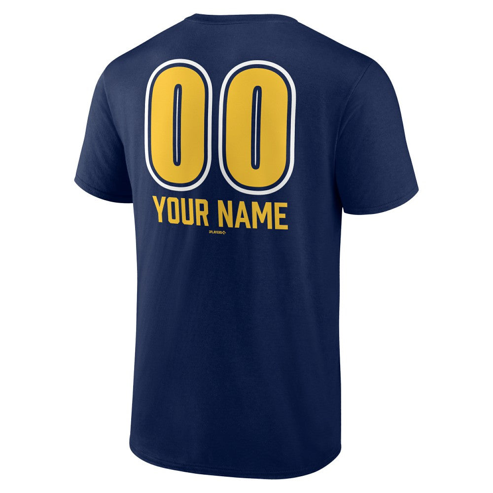 Milwaukee Brewers Personalized Name & Number Fastball T-Shirt - MLB