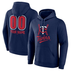 Minnesota Twins Personalized Name & Number Fastball Pullover Hoodie - MLB