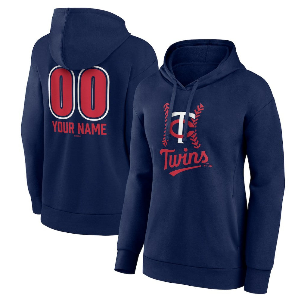 Minnesota Twins Women's Personalized Name & Number Fastball Pullover Hoodie - MLB
