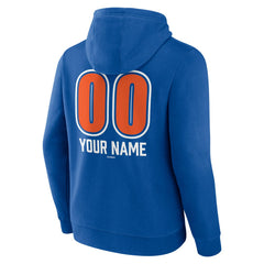 New York Mets Personalized Name & Number Fastball Pullover Hoodie - MLB