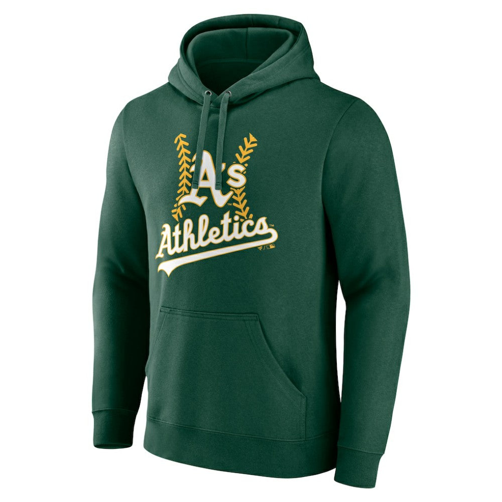 Athletics Personalized Name & Number Fastball Pullover Hoodie - MLB