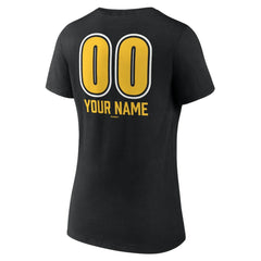 Pittsburgh Pirates Women's Personalized Name & Number Fastball V-Neck T-Shirt - MLB